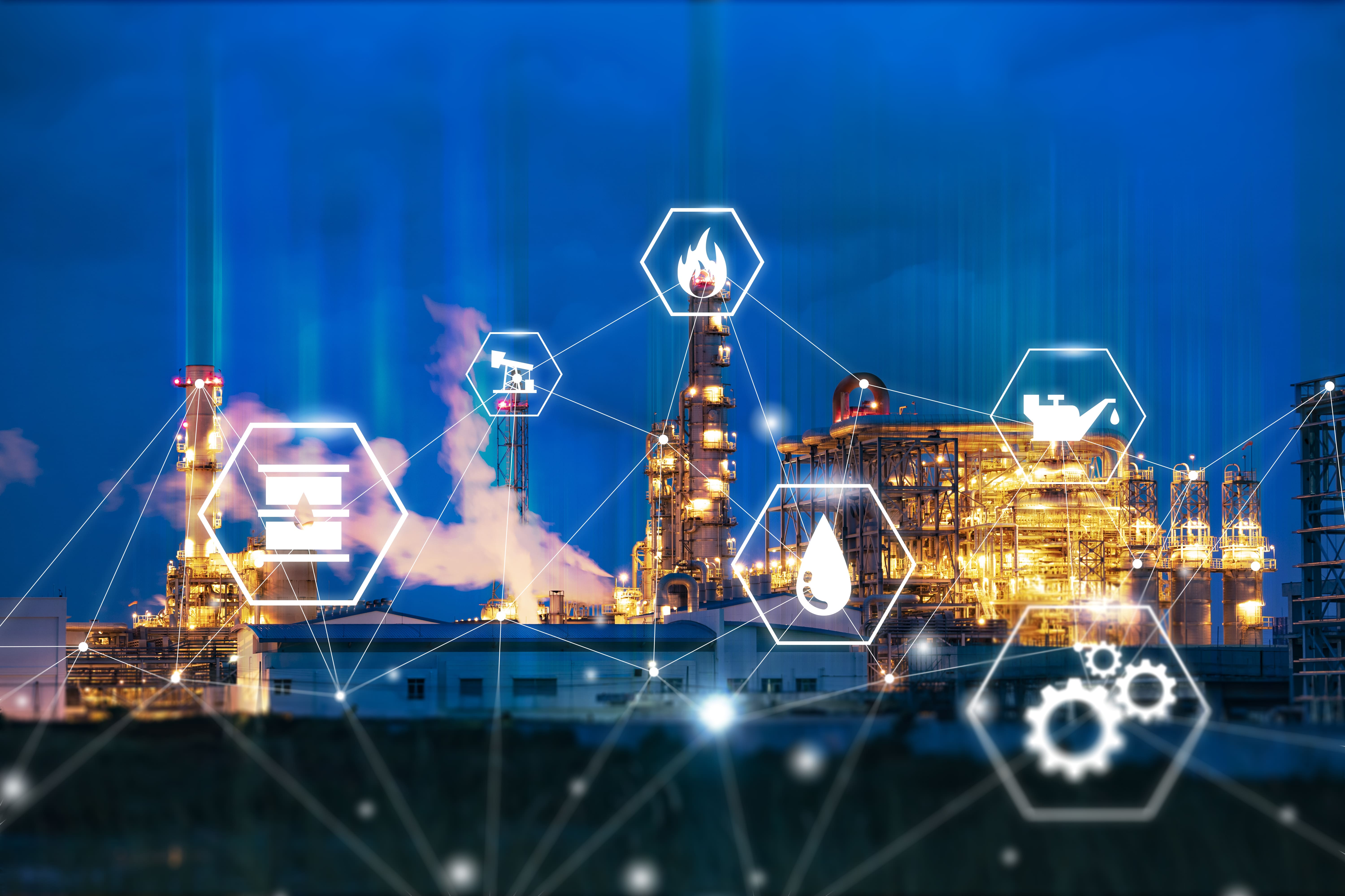 Oil Well And Storage Tanks